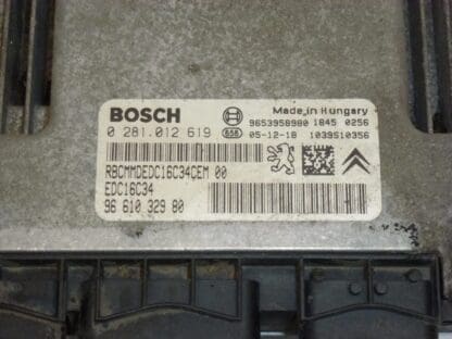 Unitate de control Bosch EDC16C34 1.6 HDI 0281012619 9661023980